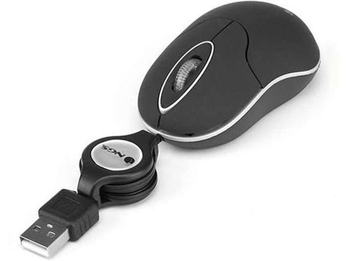 Rato NGS Black Sim (Ótico - Preto)