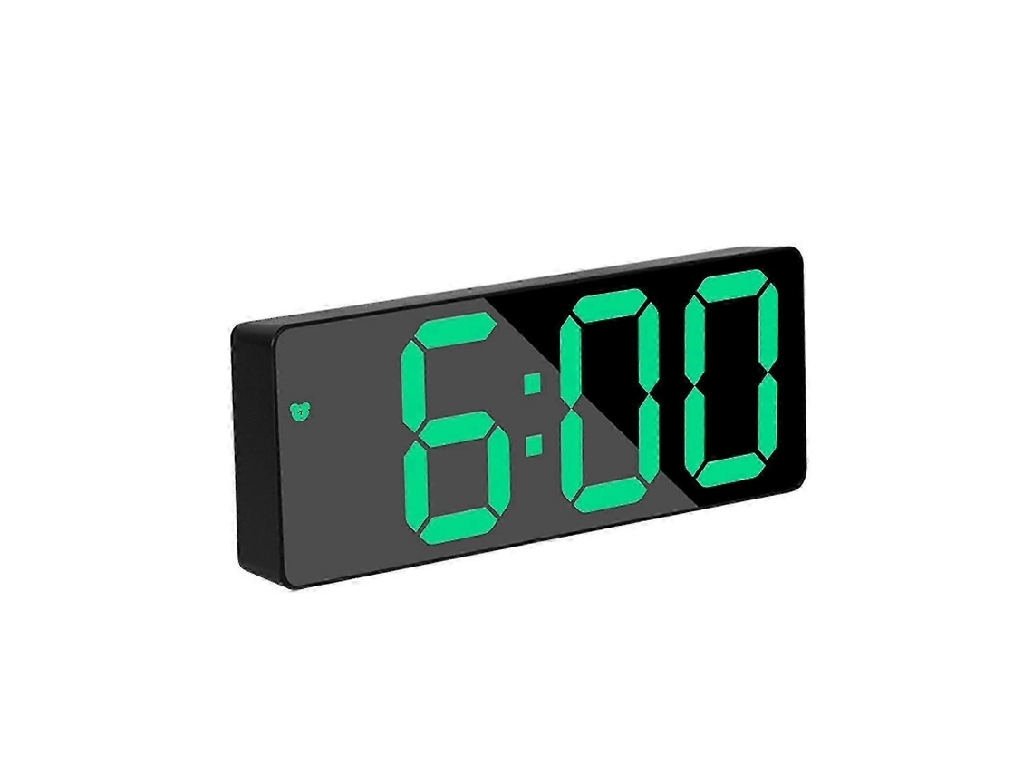 Despertador Eletrônico Led Com Alimentação Dupla E Controle De Voz Relógio De Estilo Simples Com Data, Hora, Temperatura E Funçã Slowmoose