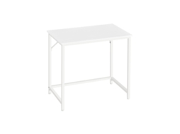 Escritorio De Ordenador Compacto De Acero 80x50x76 Cm - Blanco