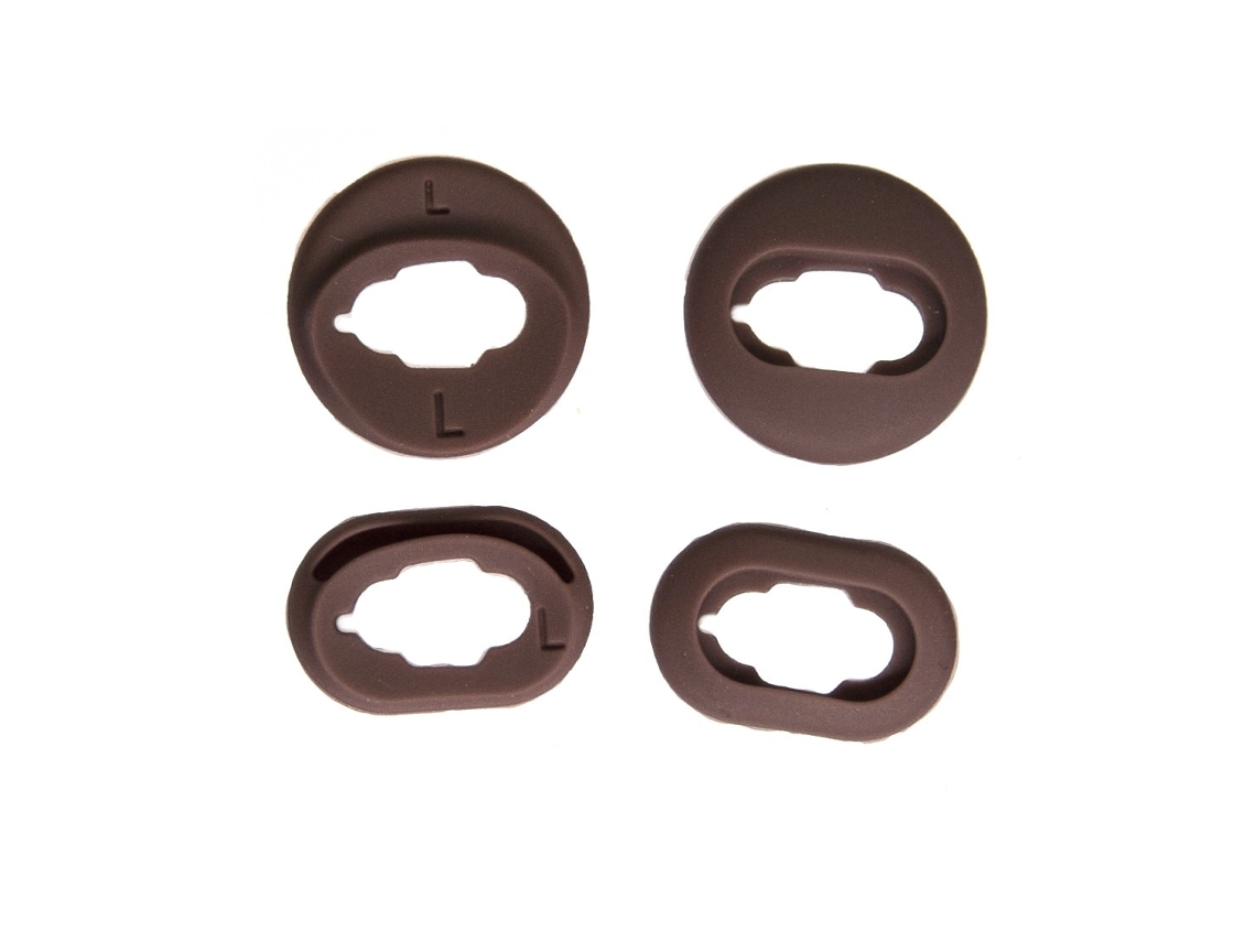 Capas Zruxe Para Samsung Galaxy Buds Live (sm-r180) Siliconadas Castanhas (proteção Total, Ajuste Confortável)