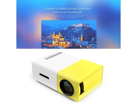 Led Projetor Yg300 Mini Portátil Vococal 1920 X 1080 600 Lumens Bateria 1300mah