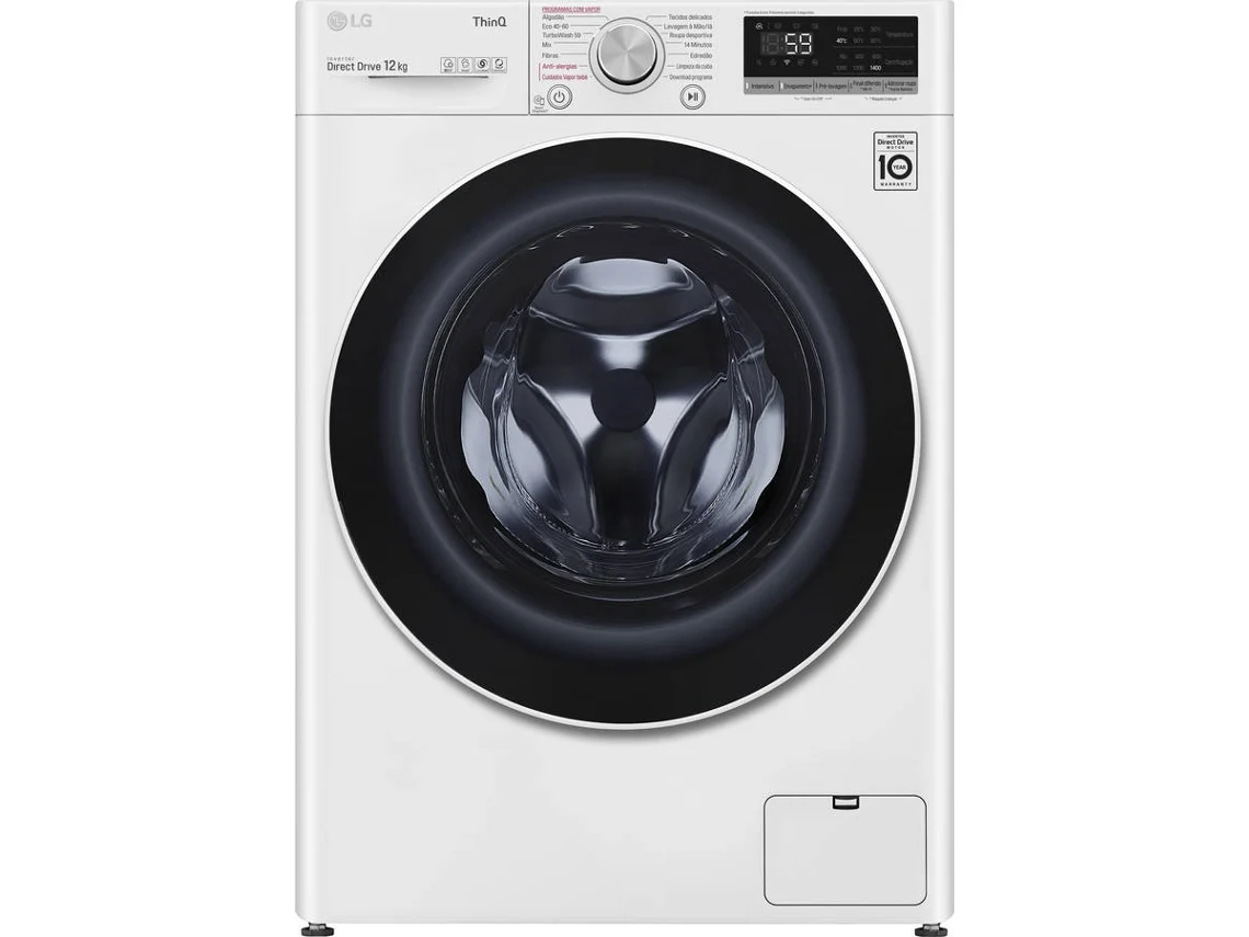 Máquina de Lavar Roupa LG F4WV5010S0W (10.5 kg - 1400 rpm - Branco)