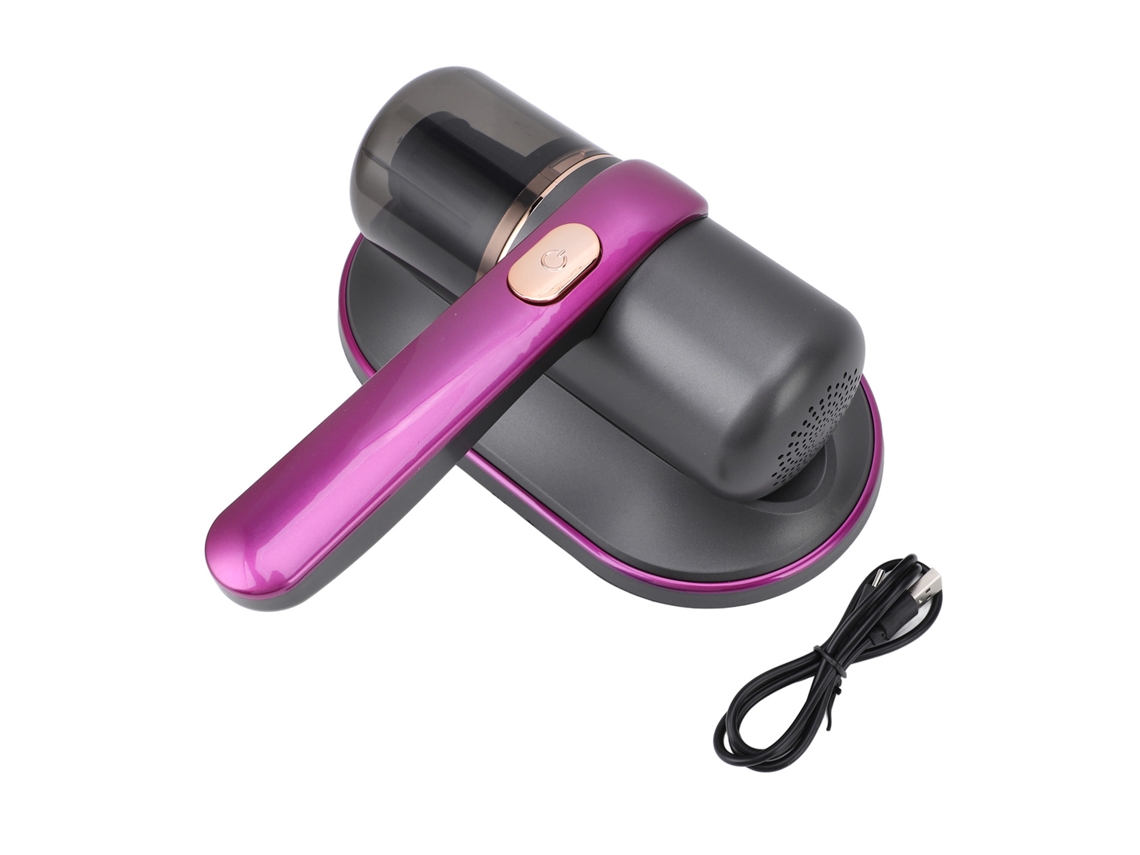 Aspirador de Colchão Roxo Sem Fio 2 Velocidades Copo de Pó 185ml | S/MARCA