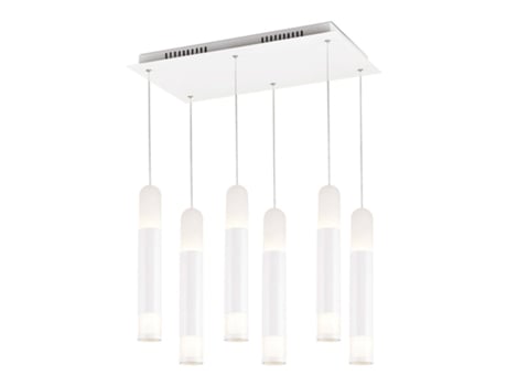 Luminária de teto LED Azabak Flute 6 60W 4000K em metal