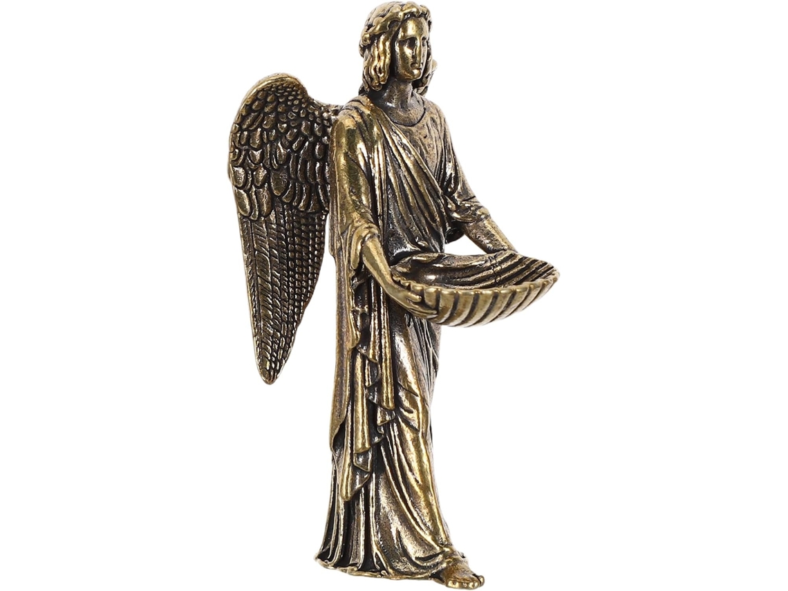 Escultura Artística Decorativa Símbolo Esperança Guarda Latão Simétricas Ideal Casamentos Decoração Mesas Anjo GOKOCO