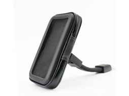Suporte Impermeável Para Celular De Bicicleta, Preto, Feito De Abs E Pu.
