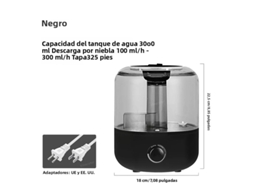 Umidificador doméstico de 3 litros com controle remoto MDUG