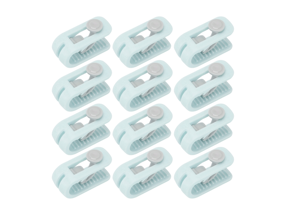 12pcs Grampos para Lençóis Antiderrapante Sem Agulhas Universal Fixador de Colcha Resistente em ABS Verde com MARCA