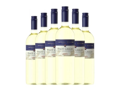 Vinho branco CONTESSA MARINA Pinot Cinza Terre Siciliane (0.75 L - 6 Unidades)
