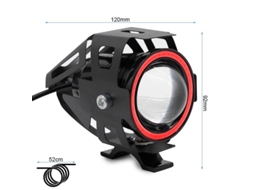 Farol Led U7 12-80v Vermelho