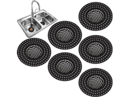 Conjunto De 6 Cestos Anti-entupimento Para Ralo Pia
