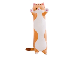 Soft Sleeping Cat Figura Pillow Stuffed Animal Doll Long Cylindrical Plush Toy For Children