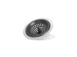 Tapon Fregadero Silicona Acero Negro Kinvara
