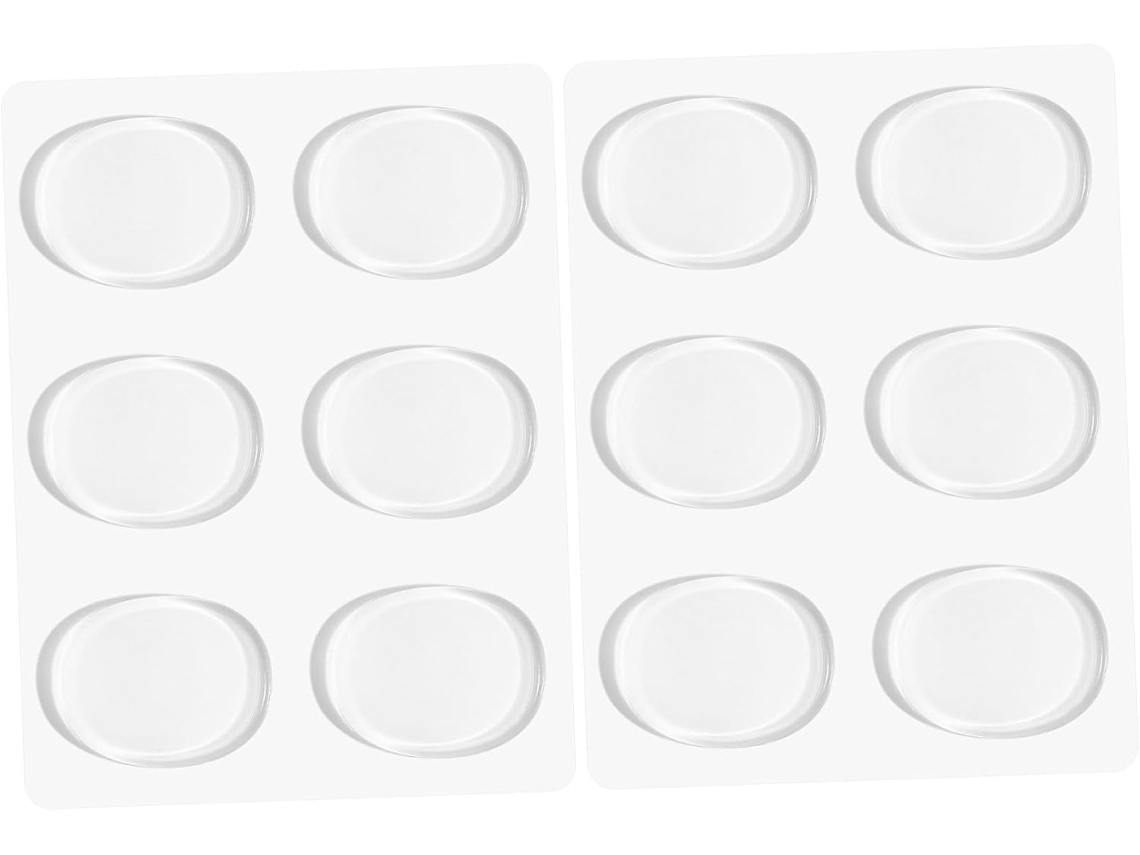 Adesivos Transparentes Antiderrapantes Para Calcanhar Ounona, 6 Pares, Almofadas Autoadesivas De Pu Para Proteção E