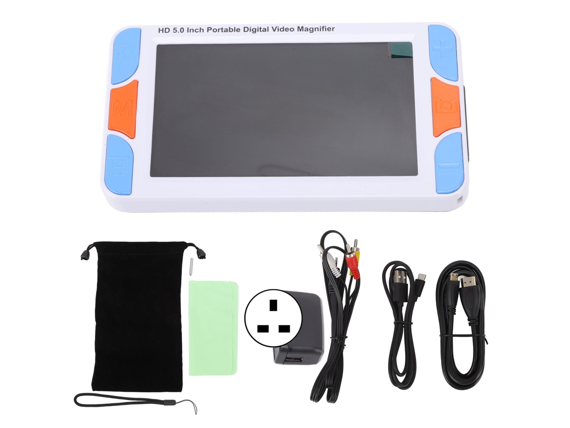 Lupa Digital Portátil 5" Lcd 3x-48x Câmeras Duas