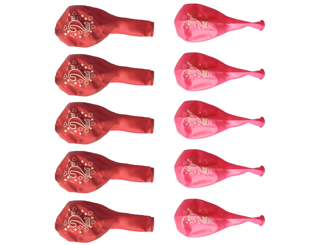 10 Balões de Látex Rosa Decoração Festa Aniversário Baby Shower Acessórios Criança | S/MARCA