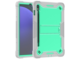 Funda Para Samsung Galaxy Tab A9/a9 Plus 11 Pol., Com Suporte Embutido, Resistente E À Prova De Quedas Verde Menta/cinza Sfushos