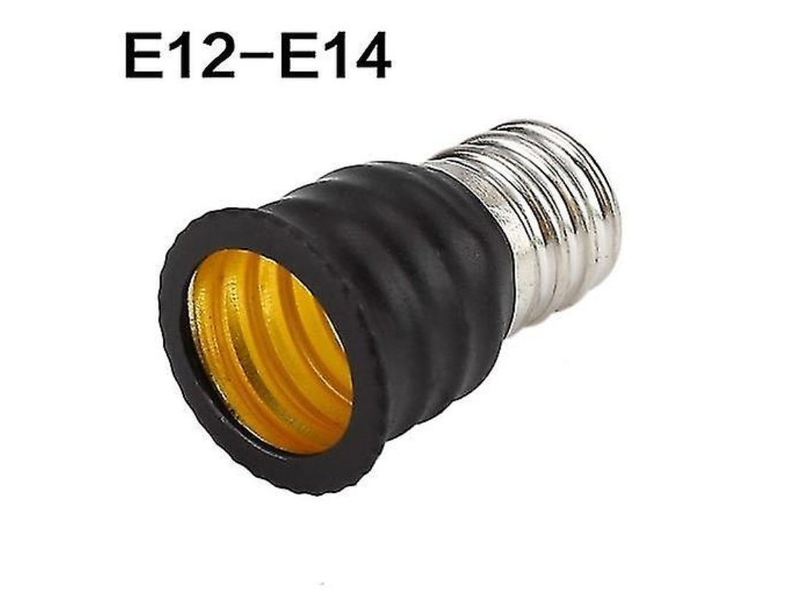 Adaptador De Soquete De Lâmpada E12 Para E14 Conversor De Base Resistente À Alta Temperatura E12 A E14