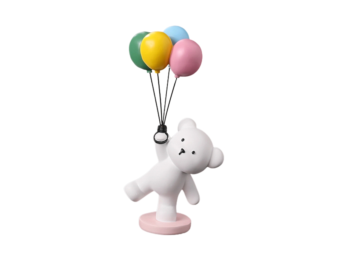Urso de Balão em Resina Presente Criativo para Casais e Decoração de Casamento LAXISCREED