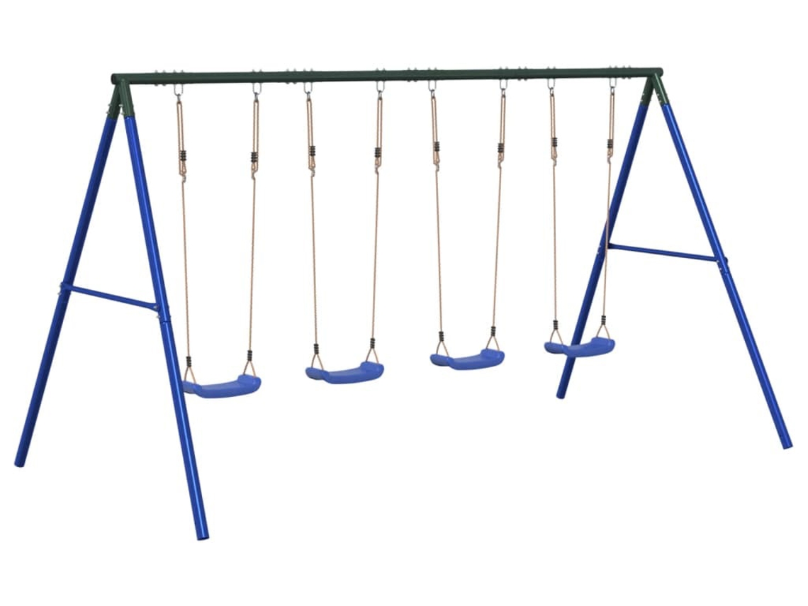 Outdoor Swing Set, Outdoor Swing Sets Vidaxl Azul Aço (n/a)