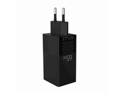 Carregador Usb C 65w 3 Portas Pd Carregador Rápido Para Laptop, Iphone, Galaxy