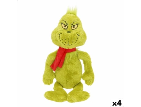 Peluche The Grinch Vermelho Poliéster Felpa (4 Unidades)