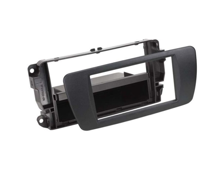 Adaptador Frontal 2-Din com Compartimento de Arrumação Seat Ibiza 2008 Nit Preto
