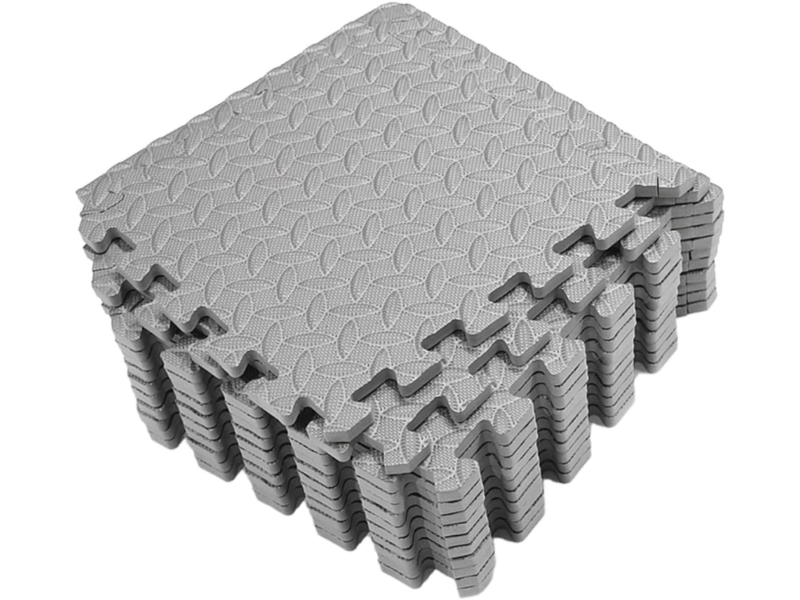 Conjunto de 12 Tapetes de Eva Patchwork Espessos, Absorventes e Antiderrapantes para Ginásios SFUSHOS