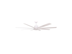 Ventilador De Teto Diongo Com Controle Ø165 8 Lâminas Dc Branco Gsc