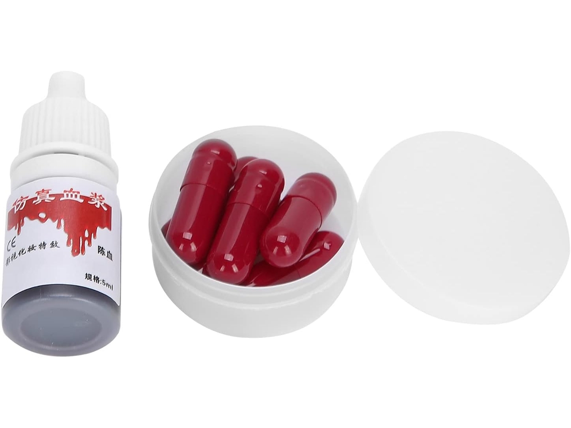 Cápsulas de Sangue Falsas, Maquiagem de Halloween, Acessórios de Cosplay de Sangue, Suprimentos para Festa Truques Com