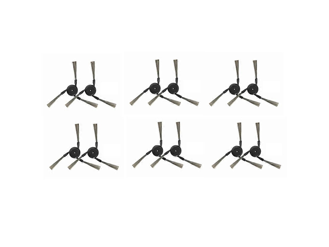 Kit Com 12 Escovas Laterais Para Dreame X50 Ultra / X50 Master / X50 Ultra - Acessórios Completos Para Reposição De Escovas Laterais_ptg