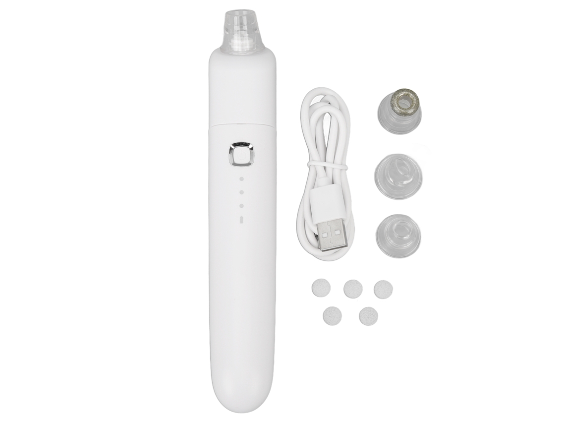 Extractor De Pontos Negros Aspirador De Poros Com 3 Potências De Sucção Limpeza Profunda Limpiador Facial Elétrico Com 4 Sondas Substituíveis