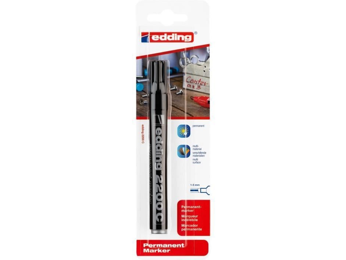 Edding 2200 C Marcador Permanente Preto 1,5 mm