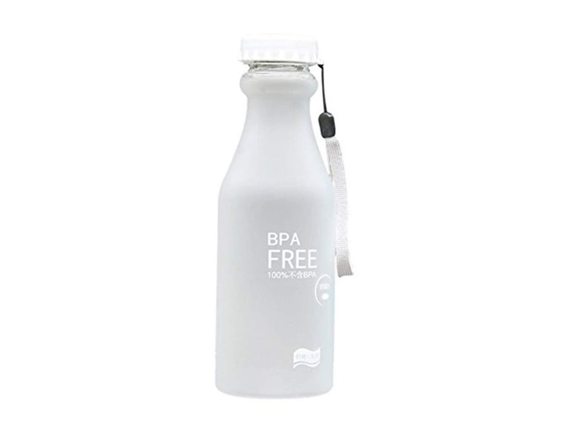 Garrafa de água esportiva transparente Rebe-Matte para esportes, corrida, camping, trekking e atividades ao ar livre.