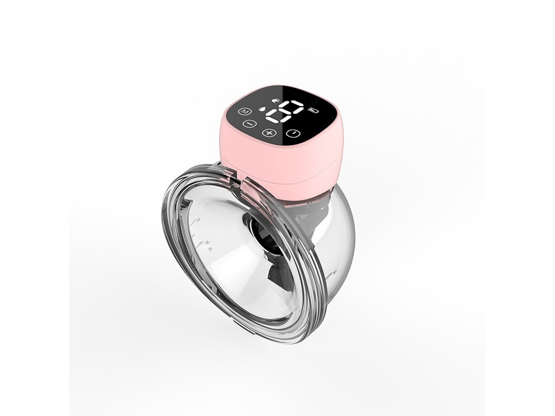 Bomba de Extração de Leite Portátil 101 Rosa Sem Fio Tela Led Toque Silenciosa Bpa Free YANYXR