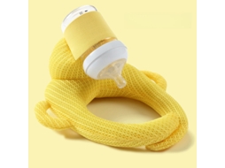 Suporte Para Amamentação De Bebê, Almofada De Apoio Para Mamadeira Com Fecho Ajustável Que Libera As Mãos Da Mãe Amarelo Hexinyigjly