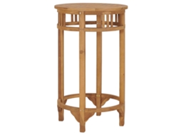 Vidaxl Mesa De Bar Ø 60 Cm Madeira De Teca Maciça