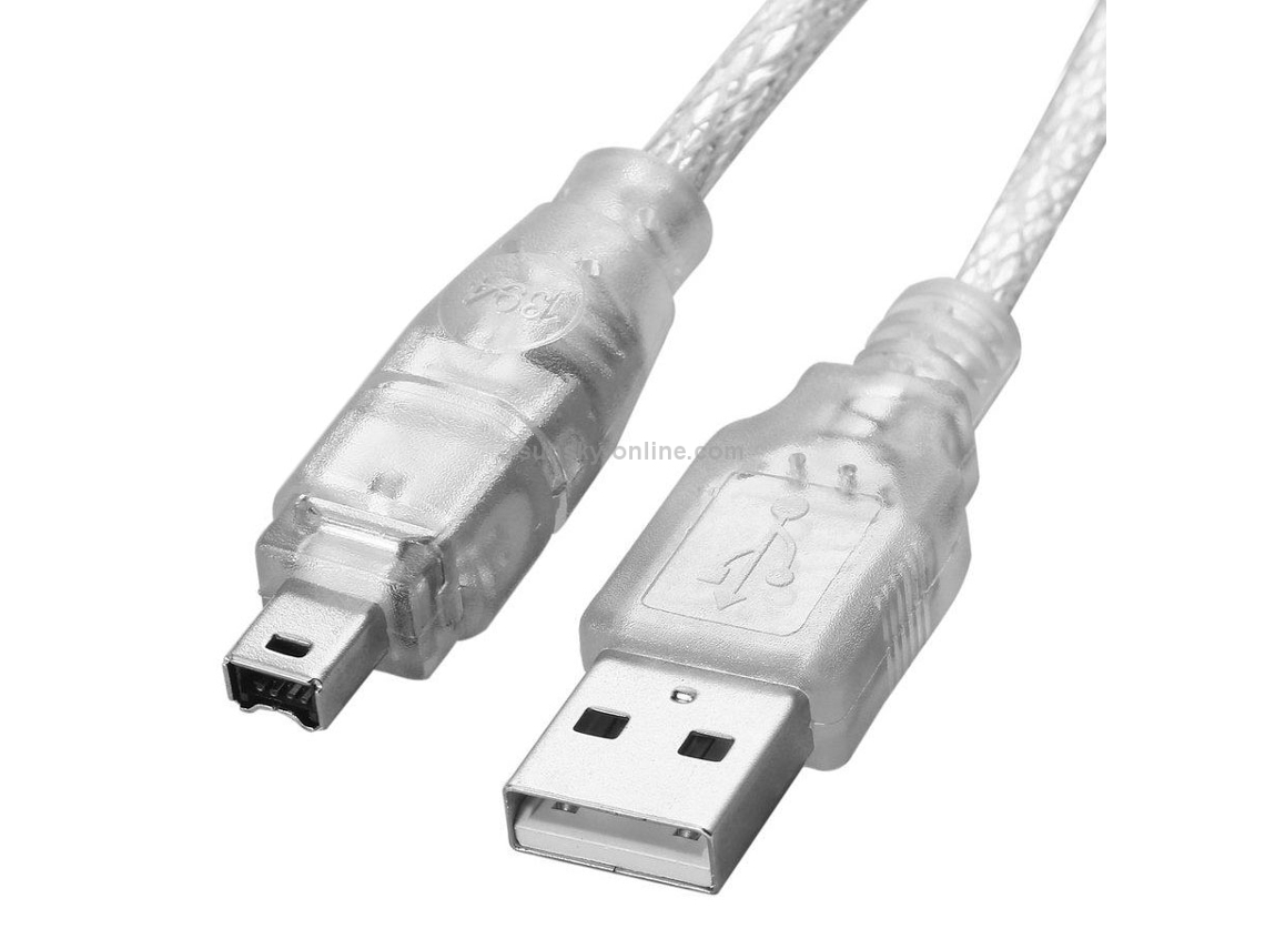 Cabo Usb 2.0 Macho Para Firewire Ieee 1394 4 Pinos Macho Ilink, Comprimento: 1,2m.