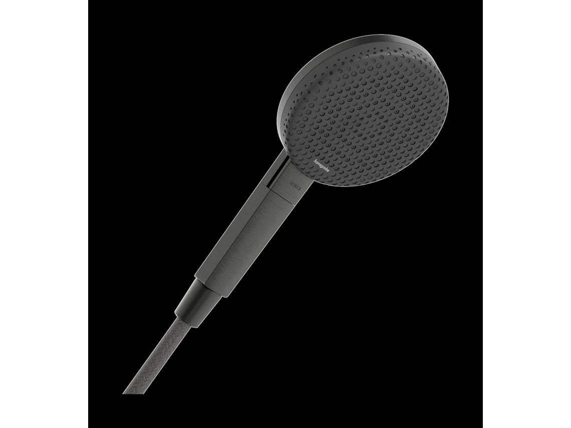 Raindance Alive Select S Chuveiro De Mão 125 3jet Ecosmart, 24512340, Cor Cromo Preto Escovado Hansgrohe