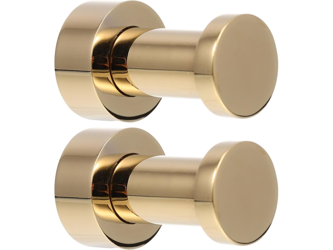 Ganchos De Latão Dourado Para Toalhas E Casacos, Conjunto 2 Peças,