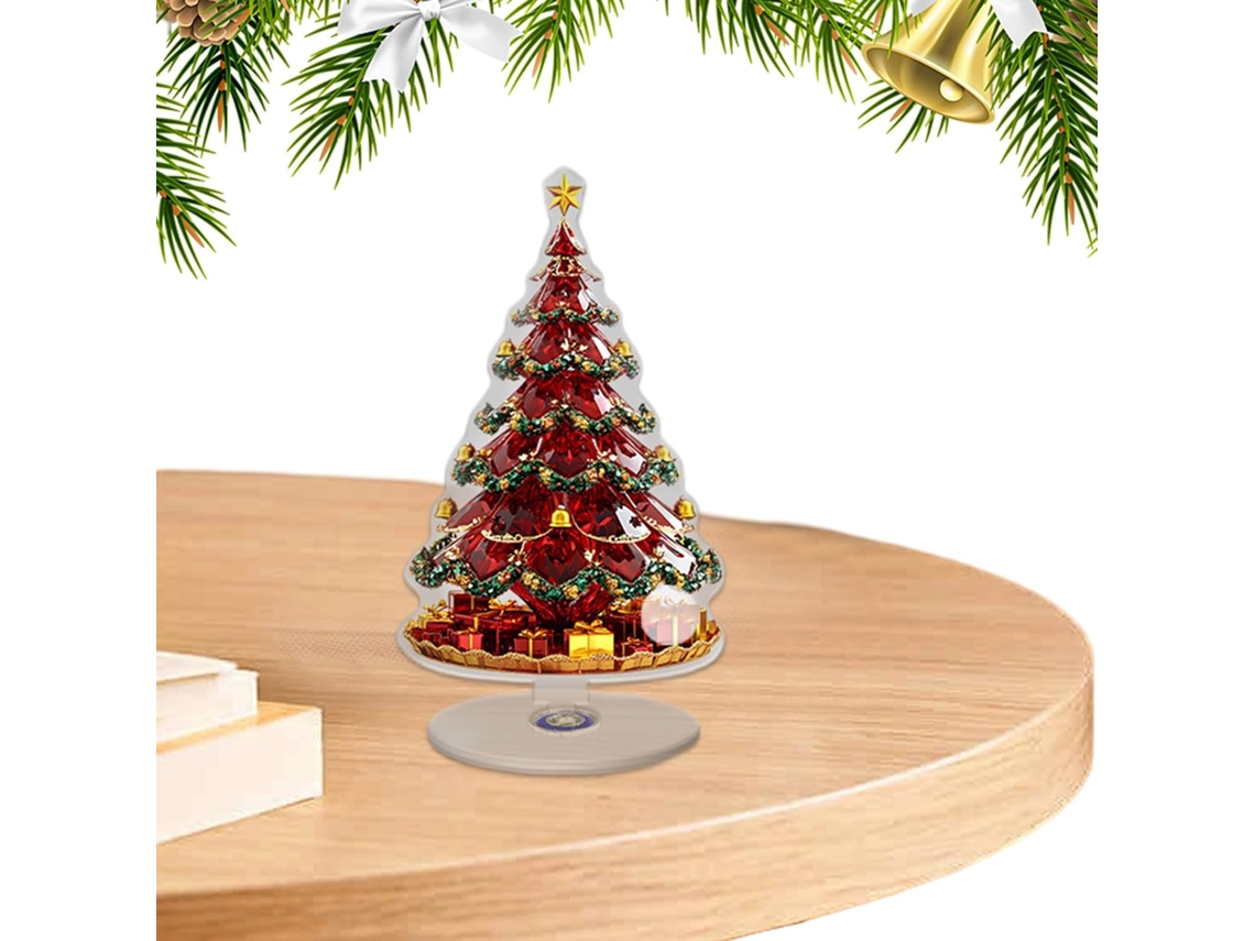 Centro De Mesa Natalino Em Acrílico 2d | Decorações Com Árvore De Natal, Roda-gigante,
