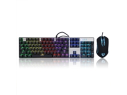 Conjunto De Teclado Mecânico E Mouse (2400dpi Programável)