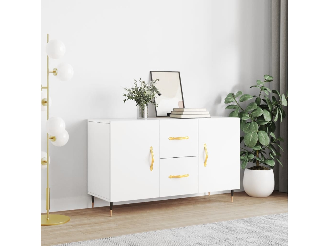 Vidaxl Aparador 100x36x60 Cm Derivados De Madeira Branco