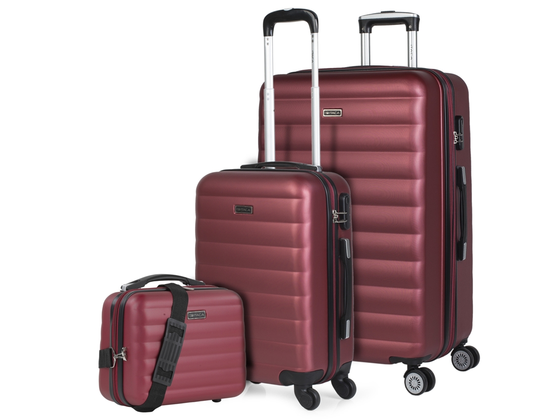 Conjunto de Malas ITACA Simoa Garnet Abs Hard Suitcase Set 49X75X30 Cm 105L