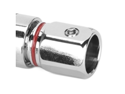 Aetheria 4pcs Conector Rca em Latão Prateado em Cromo com Solda Acomoda Até 10mm Diâmetro de Fio