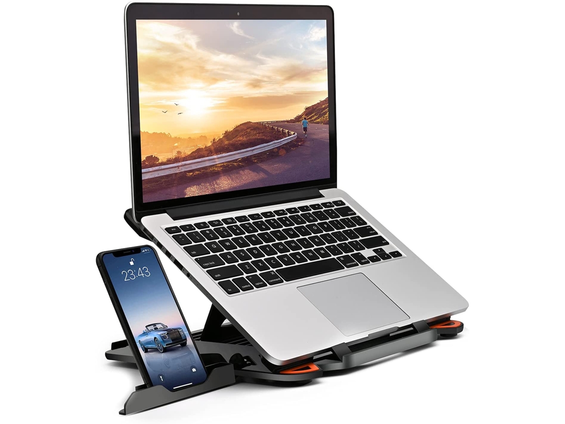 Suporte AQUAFORGE para Celular em Acrílico, Rotação 360°, Base Metálica, Liga de Alumínio
