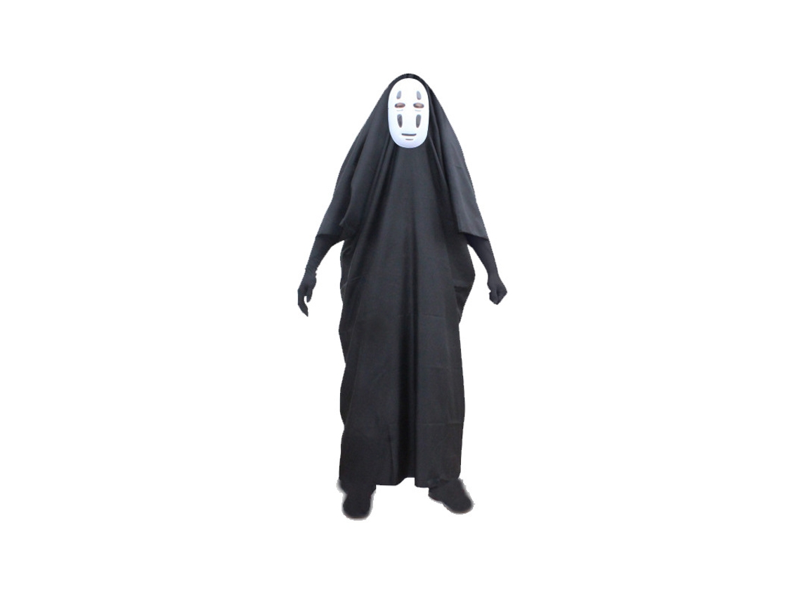 Fantasia de Cosplay de Homem Sem Rosto de Spirited Away Máscara Roxa Luvas 145