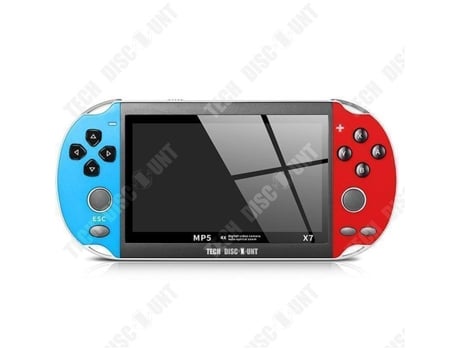 Td® Console De Jogo Portátil X7 Com Joystick Duplo, Arcade Retrô Para Crianças, Grande Tela De 4,3 Polegadas, 8 Grandes Gba Analógicos Zentavo