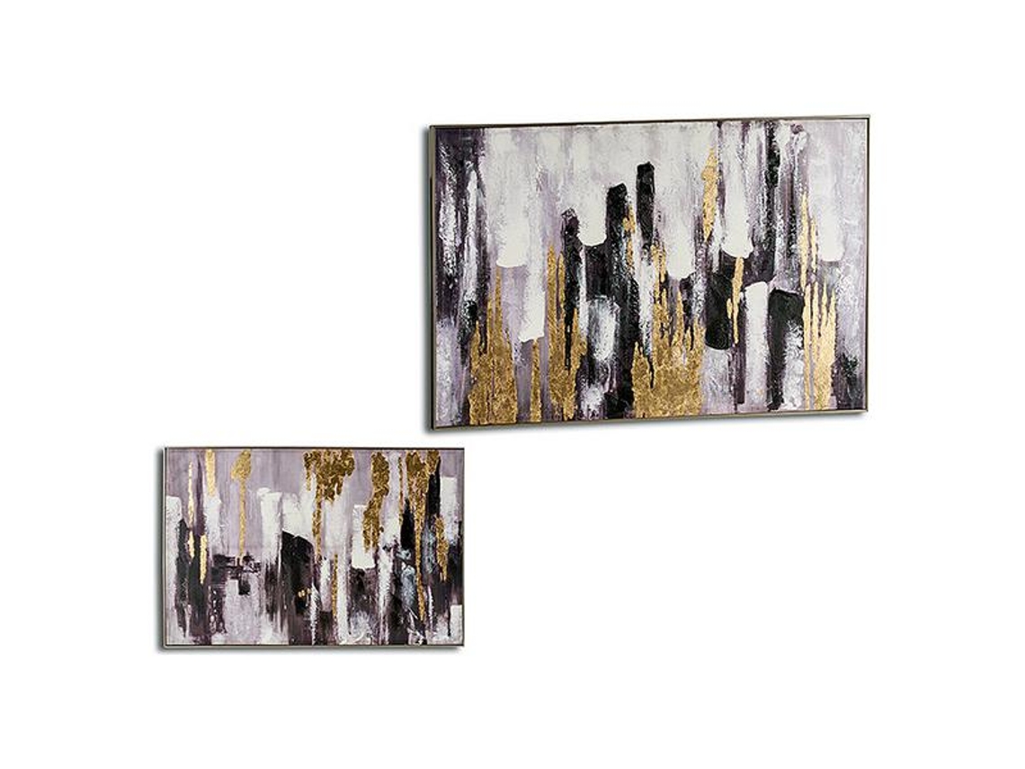 Quadro GIFT DECOR (122 X 4,5 X 82 Cm) Dourado Prateado