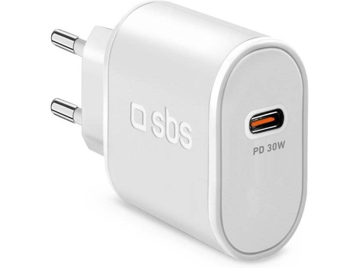 Carregador SBS Viagem (USB-C - PD - 30w - Branco)